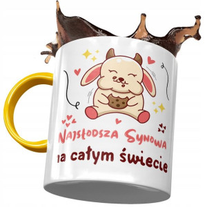 Kubek Żółty Dla Synowej Żony Syna Prezent