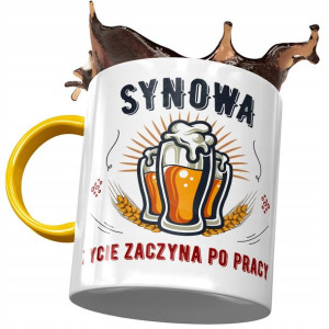 Kubek Żółty Dla Synowej Żony Syna Prezent