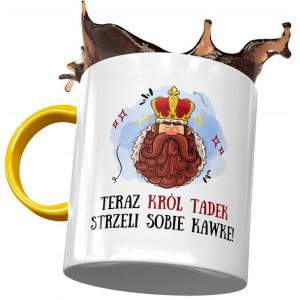 Kubek Żółty Dla Tadka Tadeusza Kolegi Męża syna