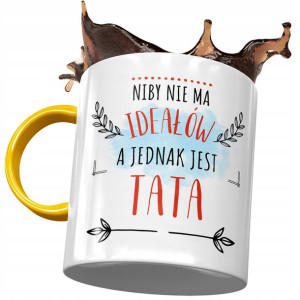 Kubek Żółty Dla Taty Ojca na Dzień Taty na Prezent