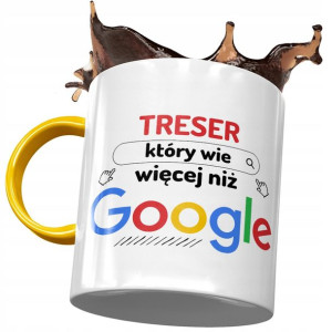 Kubek Żółty Dla Tresera Wie Więcej Niż Google