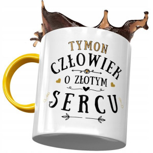 Kubek Żółty dla Tymona Przyjaciela Kolegi Prezent