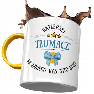 Kubek Żółty Dla Tłumacza Najlepszy Tłumacz Kubek