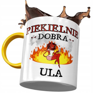 Kubek Żółty dla Uli Urszuli Przyjaciółki Żony