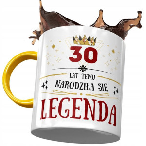 Kubek Żółty na Urodziny 30 30ste 30-ste na Prezent