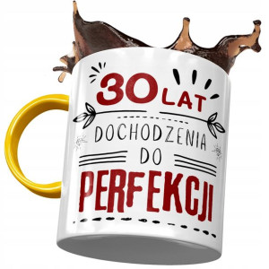 Kubek Żółty na Urodziny 30 30ste 30-ste na Prezent