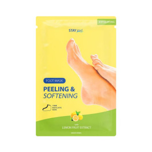 Stay Well Peeling Softening  maska do stóp w postaci skarpetek Lemon 1 para
