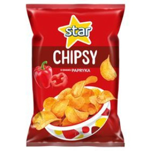 Star Chipsy Papryka 130 G