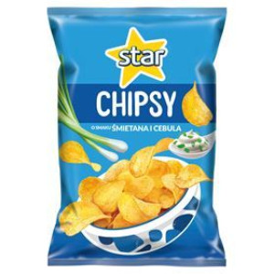 Star Chipsy Śmietana I Cebulka 130 G