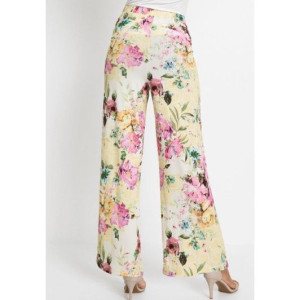 Bonprix Kolorowe Luźne Spodnie Palazzo W Kwiaty Wiązanie 36-38 936430