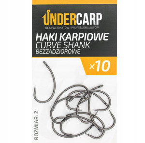 UNDERCARP Haki Karpiowe CURVE SHANK Bezzadzior r.2