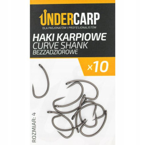 UNDERCARP Haki Karpiowe CURVE SHANK Bezzadzior r.4