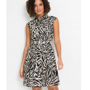 Bonprix Sukienka Szmizjerka Mini Guziki Wiązanie Kołnierzyk 48-50 930043