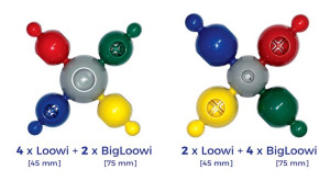 Loowi i BigLoowi - Łączniki Mix 56 el.