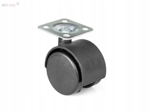 Kółko meblowe obrotowe z płytką 40mm 12861