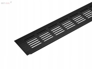 Kratka wentylacyjna 480*80 CZARNY NIKIEL