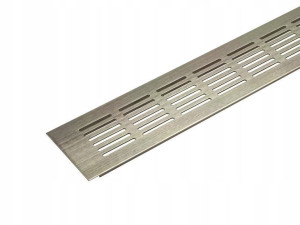 Kratka wentylacyjna do mebli 480x60mm INOX ATM