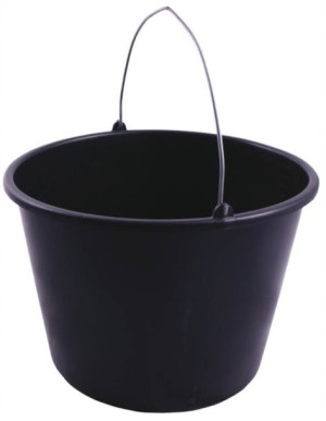 Wiadro Budowlane Gospodarcze Czarne 20l