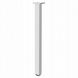 Noga meblowa do stołu, 60x60, aluminum mat, 710 mm