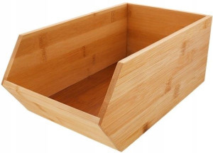 Organizer Pojemnik Do Przechowywania Bambus 30x17