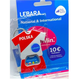 Starter Lebara DE Deutschland Karta SIM Card PrePaid +49 SIM 7.00€ Aktywna