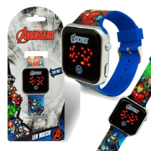 Zegarek cyfrowy LED na rękę AVENGERS z kalendarzem dla dzieci KIDS