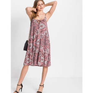 Bonprix Orientalna Kolorowa Sukienka Wiązanie Wzór Paisley 36-38 917980