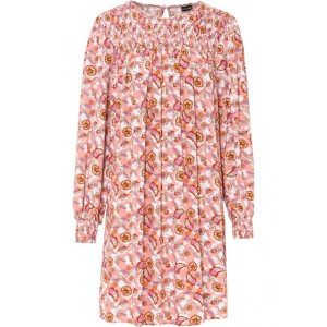 Bonprix Różowa Sukienka Oversize W Kwiaty Szczypanki Casual 42-44 933519