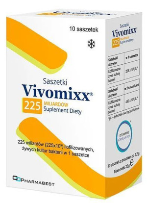 Vivomixx 450 mld żywe kultury bakterii, probiotyk od 3 roku życia