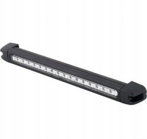 Lampa stop LED, prostokątna, 24V przeźroczysta
