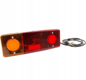 Lampa tylna zespolona LED, lewa prostokątna 12/24V