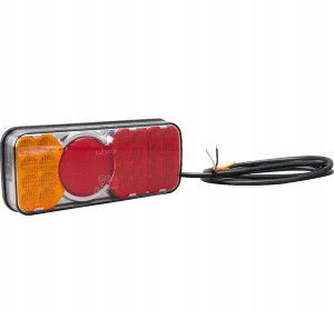 Lampa tylna zespolona LED, prostokątna, 12/24V