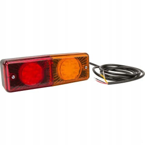 Lampa tylna zespolona LED, prostokątna, 12/24V