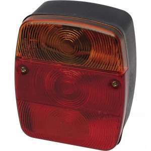 Lampa tylna zespolona, kwadratowa, 12/24V