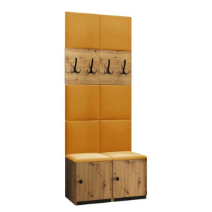 GARDEROBA Saluin I zestaw mebli + Panel tapicerowany 8 szt.
