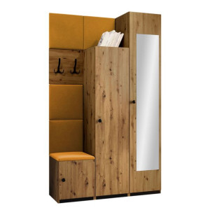 GARDEROBA Saluin IV meble + Panel tapicerowany 5 szt.