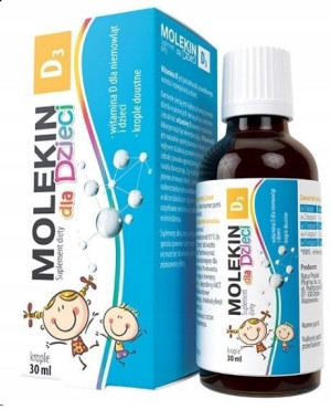 Molekin D3, witamina D3 dla dzieci, krople, 30 ml