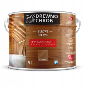 Drewnochron Impregnat Grunt Bezbarwny 9L