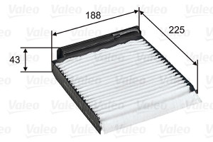 Filtr kabinowy VALEO 698753 CU1829