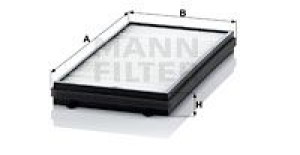 Filtr kabinowy MANN-FILTER CU3124-2 CU31242