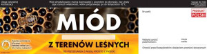Etykiety z kontretykietą na miód z terenów leśnych(100szt) - wzór E1210