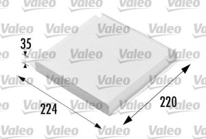 Filtr kabinowy VALEO 698657 CU2245