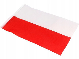 Flaga Polski Polska Narodowa Materiałowa 90x160cm