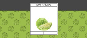 Paczka etykiet na przetwory (kapusta) 116x50  (50szt) - wzór EZ46