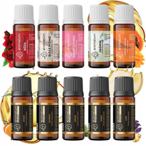 OLEJKI ZAPACHOWE 10x 12ml aromaterapia zestaw