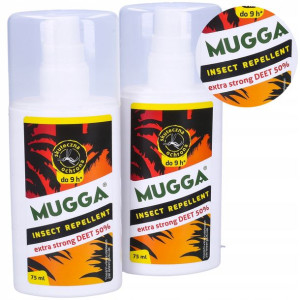 2x Spray 50% Deet Na Komary Kleszcze Mugga Strong