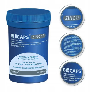 Formeds Bicaps Zinc 15 Cytrynian Cynk Miedź 60kaps