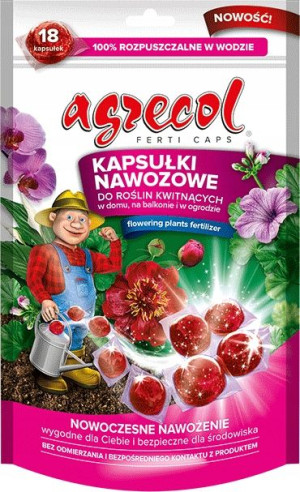 Kapsułki nawozowe Agrecol do roślin kwitnących 70g