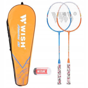 Badminton 2 Rakiety W Pokrowcu Lotki Zestaw Do Gry