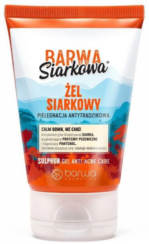 Barwa Siarkowa, żel siarkowy, pielęgnacja antytrądzikowa